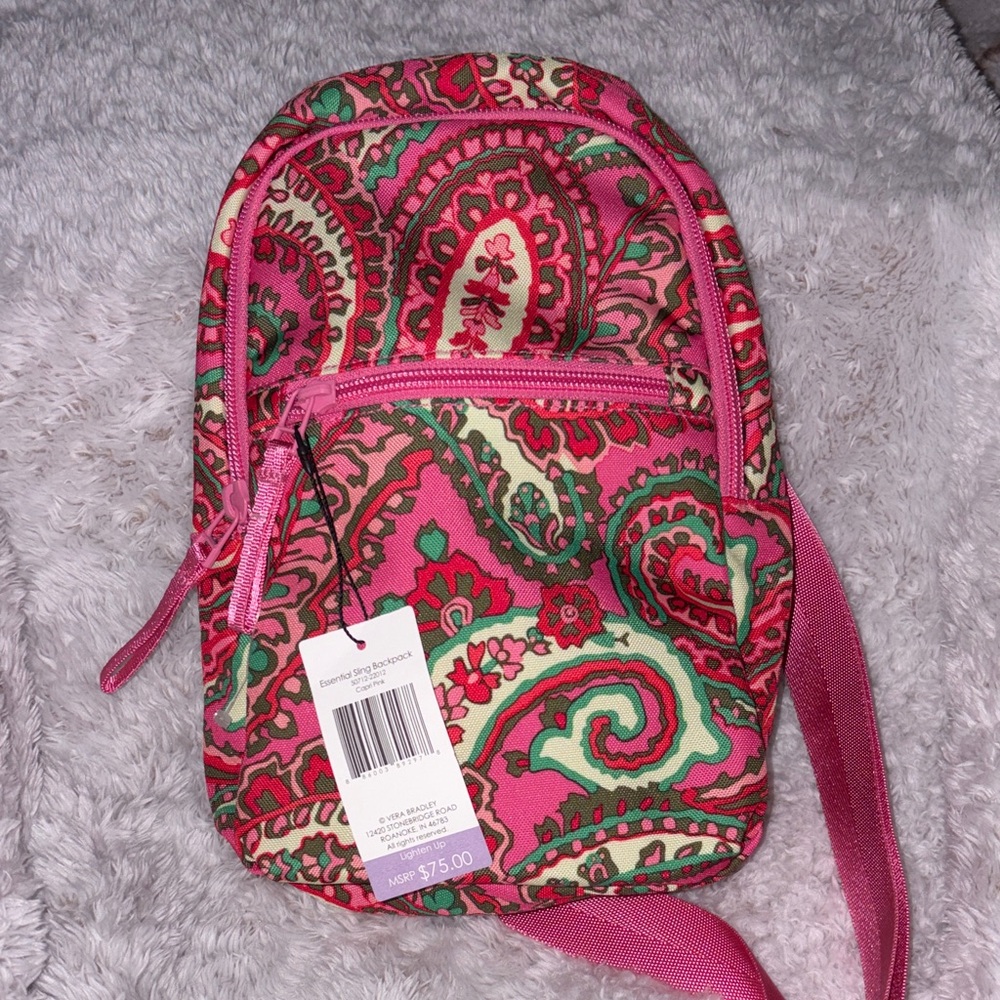 Vera Bradley Essential Sling Backpack Capri Pink